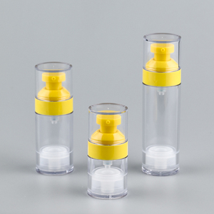 <span class=keywords><strong>15ml</strong></span> 30ml 50ml không có không khí Kem bơm chai PETG nhựa mặt huyết thanh không có không khí bao bì nền tảng mỹ phẩm không có không khí chai - Product Image 2