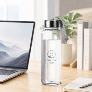 Bouteille d'eau sport transparente portable avec couvercle, sans BPA, en plastique, pour cadeaux promotionnels d'entreprise, idéale pour les activités sportives. - Product Image 2