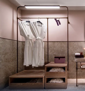 Vintage Hoteles Suites Alquiler <span class=keywords><strong>Casa</strong></span> <span class=keywords><strong>Boutique</strong></span> Muebles Latón Estantería Hardware Minimalista Apartamento Armario Rieles Perchas - Product Image 6