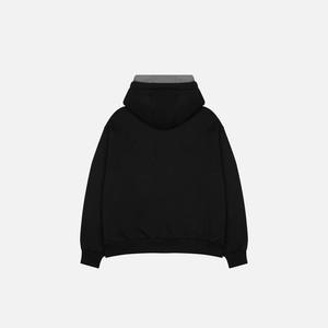 Sweat à capuche zippé double couche lourd, vierge, personnalisable avec broderie - Product Image 2