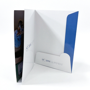 Carpeta de presentación personalizada de tamaño A4 A5 de Material de papel grueso ecológico de fábrica de China con bolsillos - Product Image 5