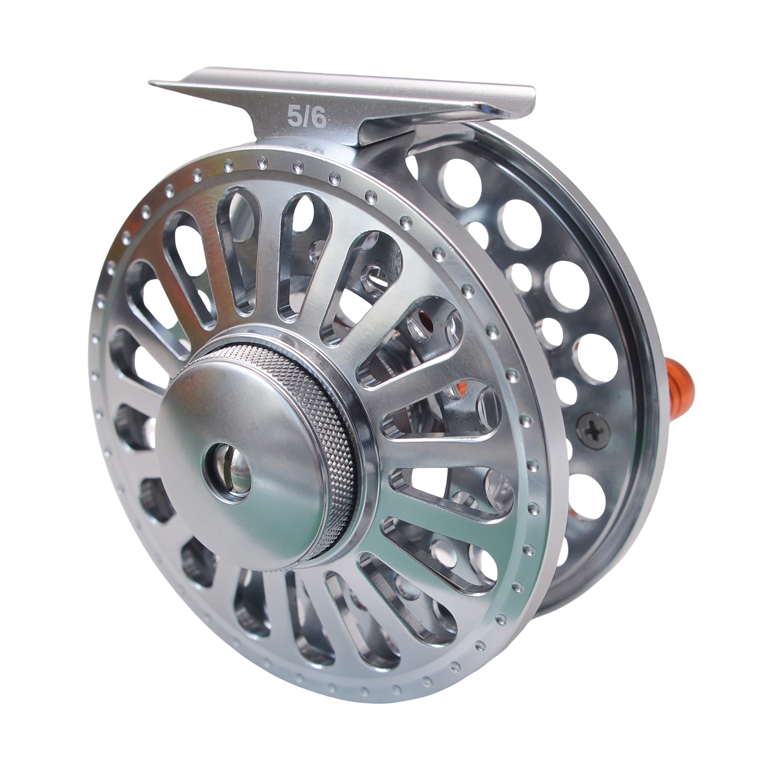 cut fly reel Top Gun Machine reels Amundson Outdoor Products Fly fishing reel close up