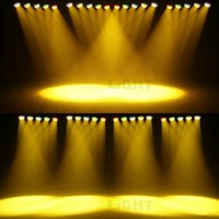 5-Köpfige Bewegliche LED Wash Beam Bühnenbeleuchtung RGB Zitronengelb mit Zusatzbeleuchtung Hintergrund Disco