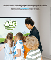 Écran plat interactif LCD 4K de 65, 75 et 86 pouces, tableau blanc intelligent tactile à 20 points pour l'enseignement scolaire en classe