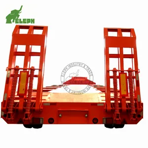 Different Type Excavator Transport Semi Trailer Trucks 100 Ton Lowbed Truck Trailers