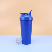 Bouteille shaker 600ml avec logo personnalisé Bouteille d'eau de sport en matériau PP pour les amateurs de fitness et de gymnastique