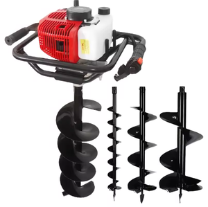 Taladro de tierra a gasolina para postes, perforador de agujeros para jardín y granja, broca de acero para plantar árboles, arranque fácil, alto torque, herramienta portátil de calidad para bricolaje, 52CC - Product Image 6