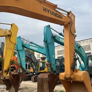 Excavatrice sur chenilles Hyundai215lc-9t jaune, hydraulique, pour travaux de construction, machine lourde sur chenilles - Product Image 5