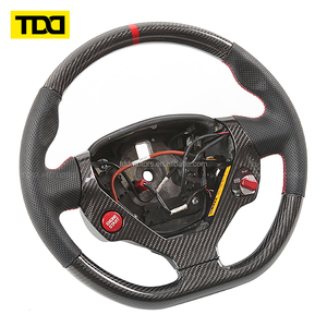 พวงมาลัยคาร์บอนไฟเบอร์แท้ TDD สำหรับ Ferrari F430 456 458 488 599 F430 F12 - Product Image 5