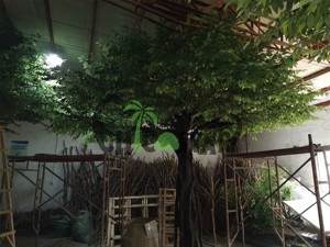 Trung Tâm Triển Lãm Trang Trí Nhân Tạo Đa Cây Chi Nhánh/Trong Nhà Lớn Bạch Đàn Nhân Tạo Ficus Cây Trang Trí - Product Image 2