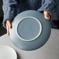 Assiettes en céramique de haute qualité, peintes à la main, personnalisées, écologiques, compatibles micro-ondes, compatibles lave-vaisselle, qualité alimentaire