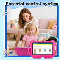 Tablette PC pour enfants IWAWA 7 pouces, quadricœur, résolution HD 1024x600, 2 Go de mémoire, jouet éducatif, apprentissage, nouveau Android 12, antichoc, USB-C