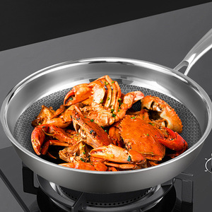 New Arrival Stainless Steel Multi Frying <b>Pan</b> Honeycomb 26cm <b>Egg</b> Frying <b>Pan</b> Non-stick <b>Pan</b> - Product Image 5