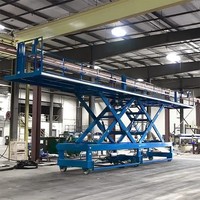 Table élévatrice à ciseaux hydraulique fixe robuste de 5 tonnes, plateforme élévatrice pour entrepôt