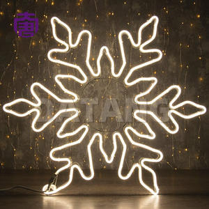Tira de Luces LED IP65 Personalizada con Diseño de Copo de Nieve, Iluminación Decorativa Blanca Cálida para Navidad y Año Nuevo, Decoraciones Interiores/Exteriores - Product Image 5