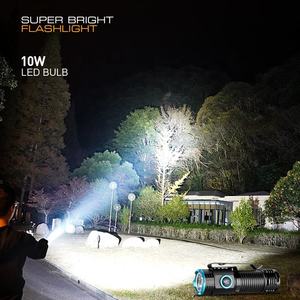 SOHOT potente táctico Led antorcha Flash Light Set Camping autodefensa 18650 batería recargable linterna - Product Image 4