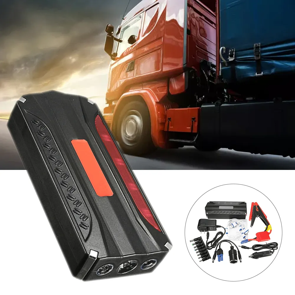 Hot Selling 8000mah Multifunctional Auto Emergency Tools Kit 12v Jump Starter Power Bank Car Engine Booster Without Air Pump