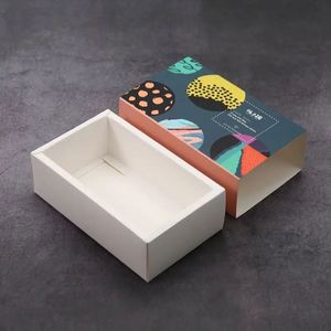 ผู้ผลิตกล่องลิ้นชักพิมพ์ลายหรูหราออกแบบเอง กล่องบรรจุภัณฑ์ถุงเท้าและชุดชั้นในหลากสี - Product Image 3