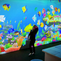 Sistema de Pintura Interactiva Inmersiva con Proyección 3D para Niños, Juegos de Dibujo AR para Parques Infantiles Interiores
