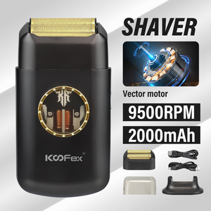 KooFex Rasoir professionnel à moteur vectoriel Filet d'aluminium à <span class=keywords><strong>triple</strong></span> lame haute vitesse avec base de chargement à affichage numérique - Product Image 6