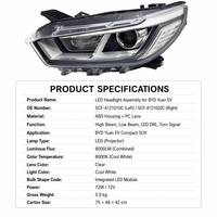 Conjunto de Faro Delantero de Calidad OEM, OE SCF-4121010C, Configuración Baja, Lado del Conductor, para BYD Yuan EV EV360 EV535