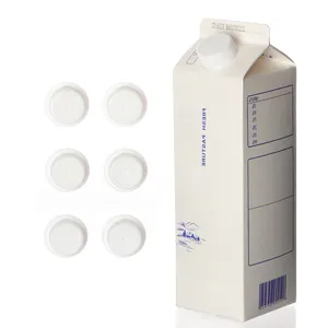Topi aliran harga rendah helicoil untuk mesin pengisi karton kertas atas yang dapat menggunakan otomatis untuk botol jus susu