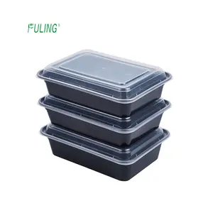 ميكرووافابل حاويات بأغطية عالية الجودة BPA الحرة freshware الأسود الميكروويف البلاستيك حاويات تخزين الطعام حاويات بأغطية