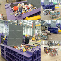 Presse hydraulique compacteuse de déchets métalliques, de boîtes de conserve et de canettes en aluminium