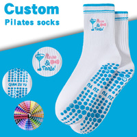 Calcetines de Yoga y Pilates Antideslizantes de Silicona y Algodón para Mujer, Blancos, Cortos, con Agarre, para Deportes
