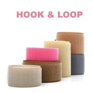 Cinta de Gancho y Bucle de Doble Cara en 280 Colores, Rollo de 100% Nailon, Tamaño Personalizado de Fábrica para Prendas, Tela de Gancho y Bucle Suave de Primera Calidad - Product Image 2