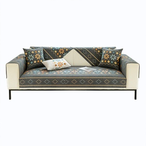 Cuscino per <span class=keywords><strong>Divano</strong></span> in Ciniglia Geometrico, Universale per Tutte le Stagioni, Antiscivolo, Stile Nordico Moderno e Semplice, <span class=keywords><strong>Copri</strong></span> Schienale e Braccioli per Soggiorno - Product Image 4
