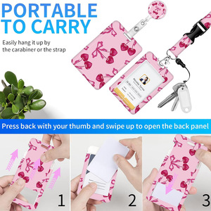 Cordón <span class=keywords><strong>de</strong></span> poliéster duradero al por mayor con portatarjetas <span class=keywords><strong>de</strong></span> identificación <span class=keywords><strong>de</strong></span> automóvil y seguro personalizado correa para el cuello promocional - Product Image 3