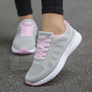 Nouvelles chaussures de marche vulcanisées en maille respirante KJ 2026, tendance 2024, chaussures de sport blanches pour femmes, chaussures de tennis pour femmes, chaussures de fitness pour femmes - Product Image 1