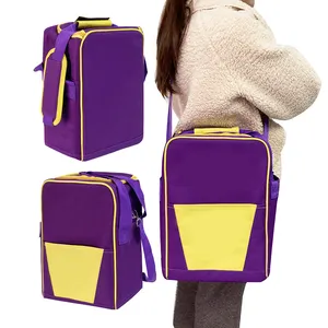 Fournitures de compétition sac isotherme de Hockey sur glace de couleur violette sacs de Sport pour le stockage en équipe de balles de Hockey sur glace