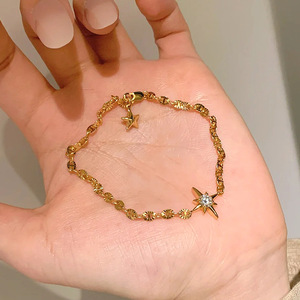 <span class=keywords><strong>Bracciale</strong></span> con Charm a Stella in Zircone Scintillante, Gioiello Portafortuna a Forma di Cometa e Meteorite per Donne - Product Image 3