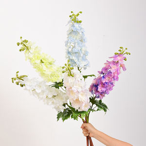 Vente chaude de haute qualité Real Touch <span class=keywords><strong>Delphinium</strong></span> fleurs pour la décoration de mariage en gros Latex Faux fleurs - Product Image 5