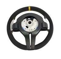 Volant sport M personnalisé à fond plat entièrement en daim pour BMW Série F31 F32 F33 F34 F35 F36 F80 F90 E90