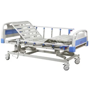 Cama usada paciente Icu multifunción completamente eléctrica 3 funciones cama de hospital ajustable equipada infusi