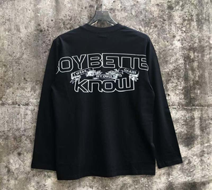 Camiseta <span class=keywords><strong>CORTEI</strong></span> de Manga Larga con Estampado Serigrafiado, Estilo Urbano, Corte Holgado, para Hombre y Mujer, Otoño 2025, a la Moda - Product Image 3