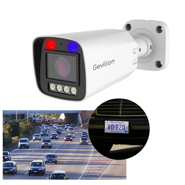 8MP IP66 LPR ANPR ALPR License Plate Recognition Camera Barrier Gate Whitelist for Parking Lot Vehicle Access Control