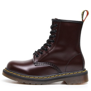 Yellow Genuine Leather Boots Ankle Height Round <b>Toe</b> Lace-Up Flat <b>Heel</b> Rubber Outsole All Seasons Wholesale Waterproof - Product Image 5