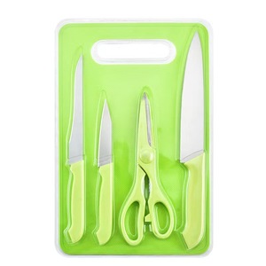 5Pcs/Set Multifunctional Cutters Ceramic Knife Set Paring Peeler Chopping Board Nordic Candy Color Portable Picnic <strong>Kitchen</strong> Tools - Product Image 1