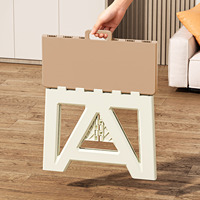 Ensemble de bureau et chaise pliable en plastique pour enfants Mobilier d'extérieur au design mignon Utilisation pour la salle à manger et le pique-nique Chambre à coucher Salon