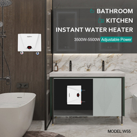 Geyser d'eau sous le comptoir affichage LED appareil ménager intelligent cuisine/salle de bain/évier sous chauffe-eau électrique
