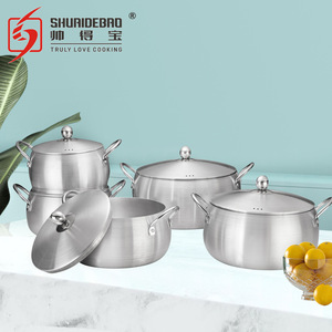 Marmite <span class=keywords><strong>de</strong></span> cuisine personnalisée d'usine <span class=keywords><strong>de</strong></span> bonne qualité bon marché avec casserole marmite en aluminium - Product Image 6