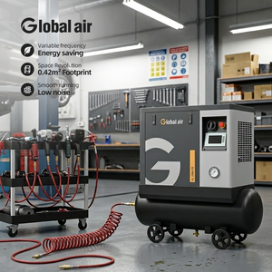สกรูไดรฟ์ตรงแบบเงียบสำหรับเครื่องมือช่าง โรงรถ โรงงาน พร้อมล้อ 380V 15KW 20HP แบบพกพา - Product Image 1