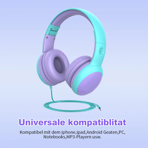 High Quality Foldable Cat Ear <strong>Earphones</strong> for Boys Girls 3.5mm Wired Stereo Bass Headsets for Mobile Phone <strong>Cute</strong> School Learning - Product Image 2