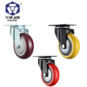 Ruedas giratorias industriales de goma PU/TPR/<span class=keywords><strong>precio</strong></span> de fábrica, ruedas giratorias tipo ruedas - Product Image 1