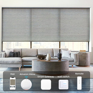 Persianas Verticales Eléctricas Inalámbricas Integradas, Personalizables, de Lujo, con Diseño Liso, para Ventanas con Bloqueo de Luz, para Hogar Inteligente - Product Image 1