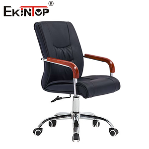 <span class=keywords><strong>Chaise</strong></span> <span class=keywords><strong>de</strong></span> <span class=keywords><strong>bureau</strong></span> <span class=keywords><strong>de</strong></span> direction <span class=keywords><strong>ergonomique</strong></span> moderne Ekintop en cuir avec base pivotante réglable en hauteur, accoudoirs fixes, cadre en métal chromé - Product Image 2